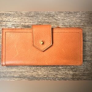 MADEWELL Leather Post Wallet, English Saddle